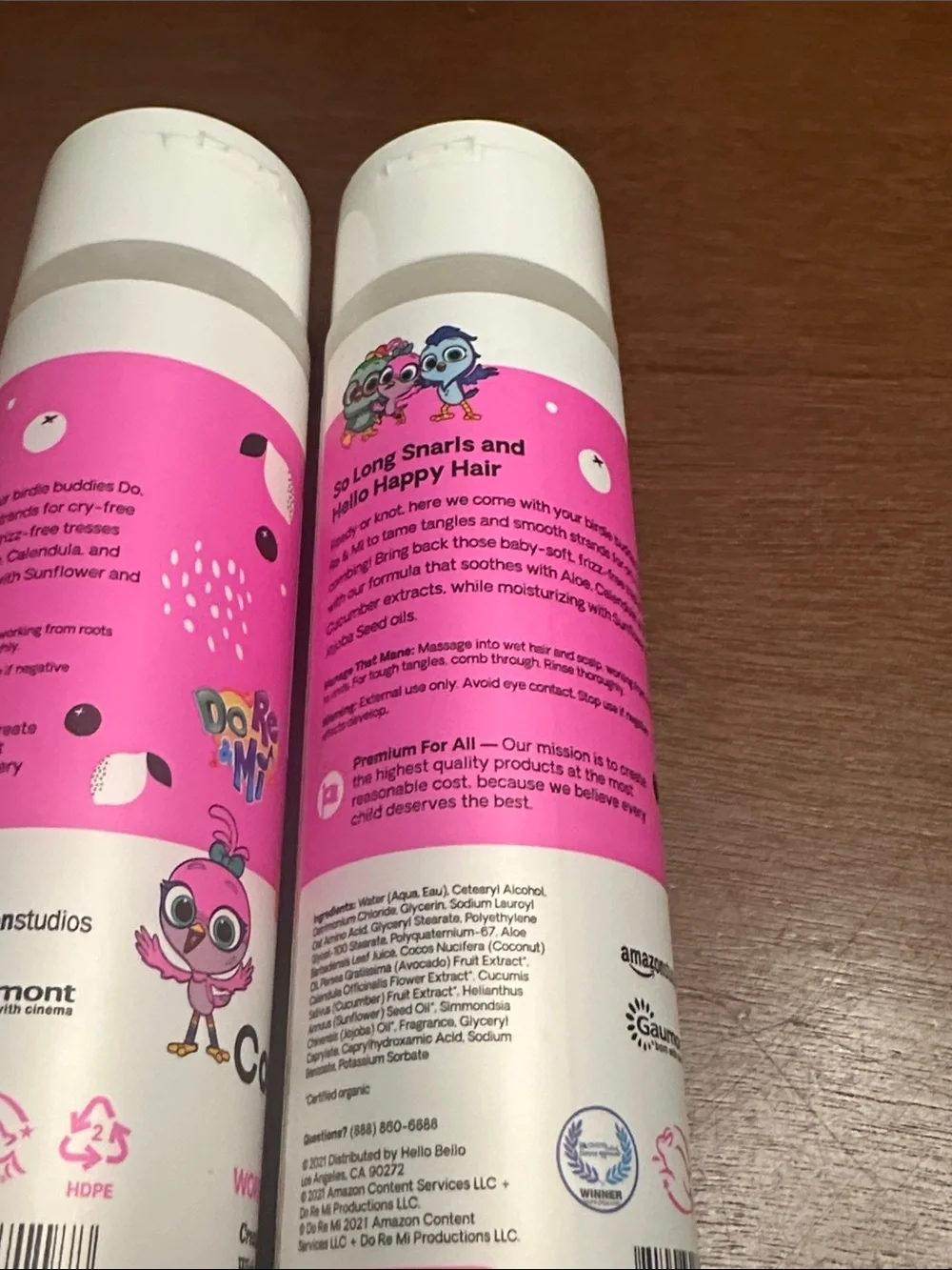 Set of 2 Hello Bello Premium Conditioner Berry Lemonade ~ 10 oz